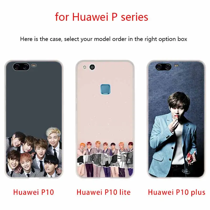 Чехол для телефона huawei P8 P9 Lite P10 P20 P30 Lite Plus Pro P Smart мягкий чехол Kpop Bangtan для мальчиков