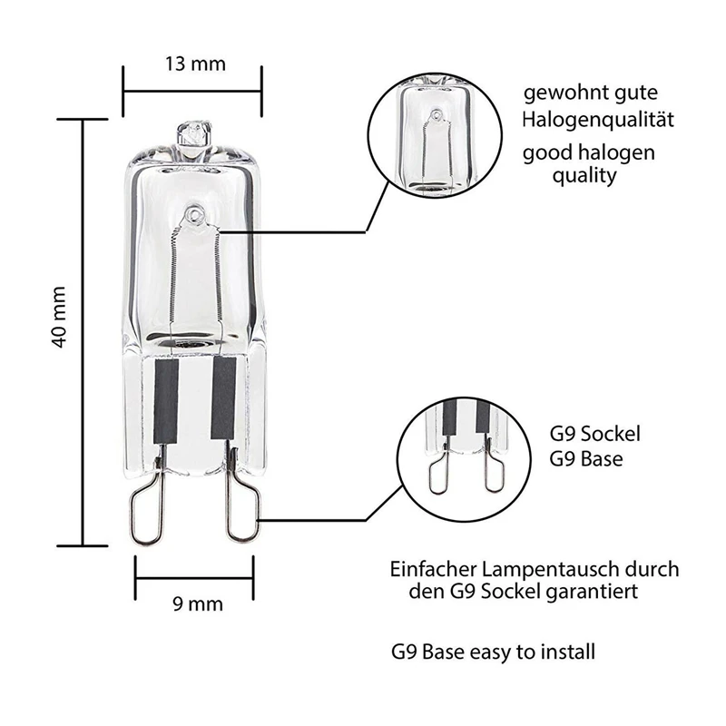 ZANCAKA 10x G9 Halogen Replacement Bulbs 60W 40W 25W Clear Capsule 240V Warm White CE ROHS filament lamp LED Bulb High Quality ZANCAKA 10x G9 Halogen Replacement Bulbs 60W 40W 25W Clear Capsule 240V Warm White CE ROHS filament lamp LED Bulb High Quality