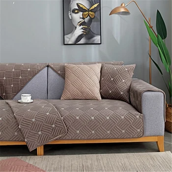 

Winter Pet Couch Cover Towel Slipcover Plush Fabric Sofa Cover Couch Thick Mats Modern Non-slip Towel Corner Sofa