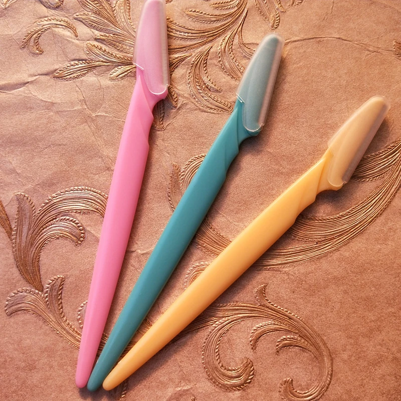 3 Pcs Small Professional Trimmer Safe Blade Shaping Knife Eyebrow Blades Face Hair Removal Scraper Shaver Makeup Beauty Tools