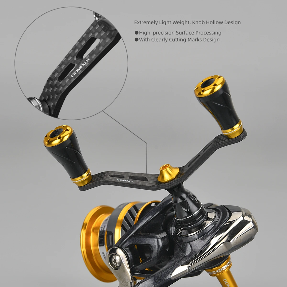 DaiwaKIX SALTIGA 3500PE リール GOMEXUS Gomexus Plug&Play Aluminum Power Handle For Daiwa Saltist