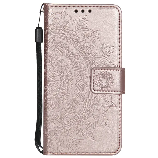Rose gold Чехол для Redmi Note 8 T С Откидывающейся Крышкой, роскошный кожаный чехол с 3D тотемом для Xiaomi Redmi Note 8 Pro, чехол для Redmi Note 8 T T8, противоударный чехол - Цвет: Rose gold