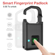 Умный Замок без ключа, Противоугонный замок, USB Перезаряжаемый замок с отпечатком пальца, чемодан, дверной замок, защита от взлома, электронный Умный Замок