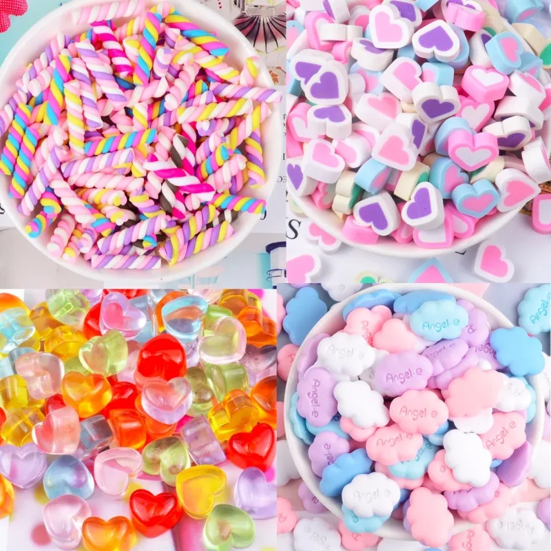 10PCS Kawaii Resin Charms Candy Mini Cute Heart Cloud Charm For Jewelry Making Children Rings Decoration 10PCS Kawaii Resin Charms Candy Mini Cute Heart Cloud Charm For Jewelry Making Children Rings Decoration