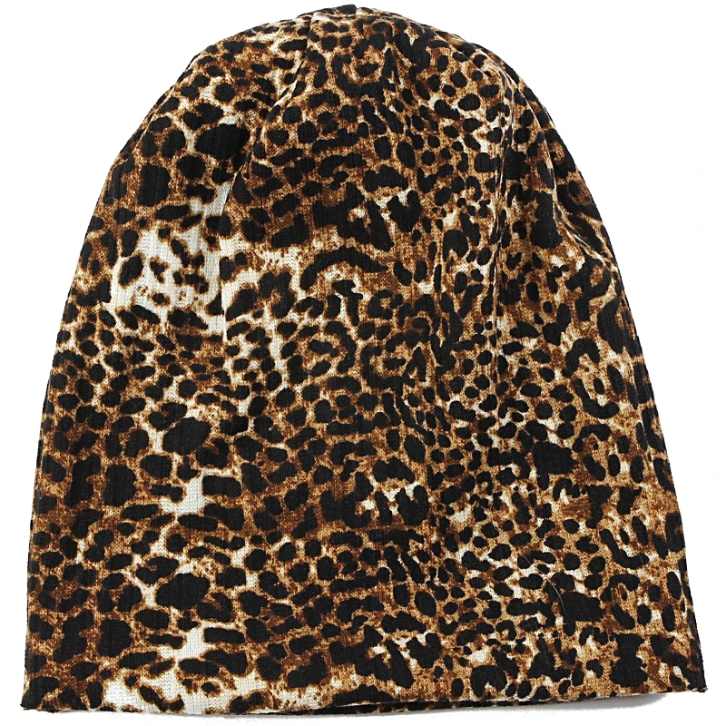 Leopard Print 1 Charm Wood Шапочка-бини для взрослых шапка осень зима теплая шапка бини Леопардовый принт череп шапка для женщин и мужчин - Цвет: Leopard Print 1