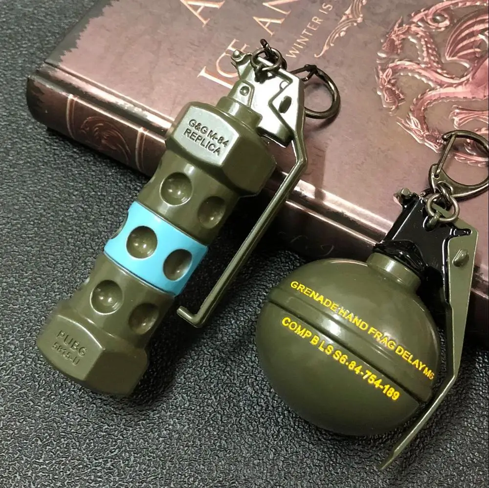 

Game PUBG Keychain Playerunknown's Battlegrounds Green Gourd Metal Key Chain Ring Holder Chaveiro Jewelry Men Souvenir