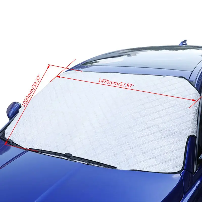Лобовое стекло автомобиля снежного покрова лобовое стекло автомобиля снежного льда крышка с 5 слоев защиты