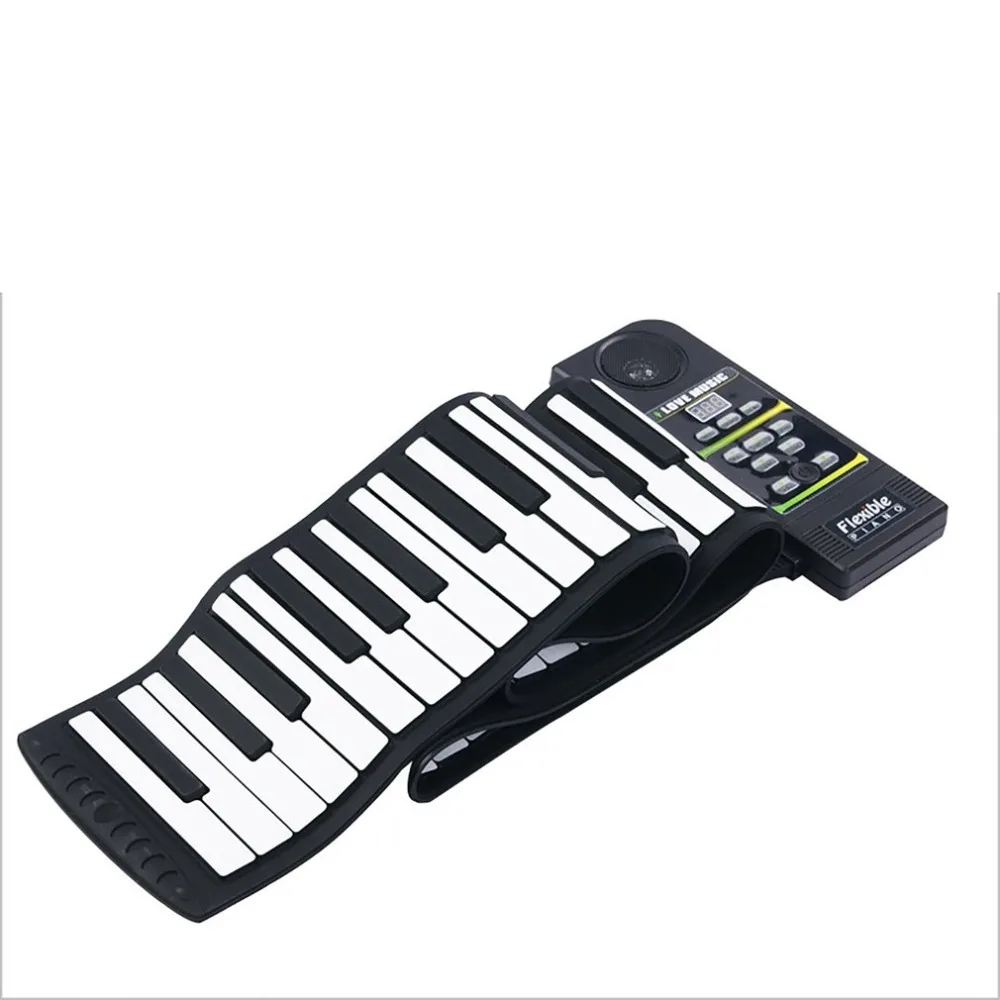  Portable 88 Keys USB Multi Style MIDI Roll Up Piano Electronic Piano Silicone Flexible Keyboard for