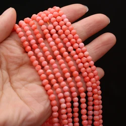 Coral Beaded Round Jewelry Making Kit - Necklace, Earrings, Bracelet Accessories Gift Set - 4mm (Orange)