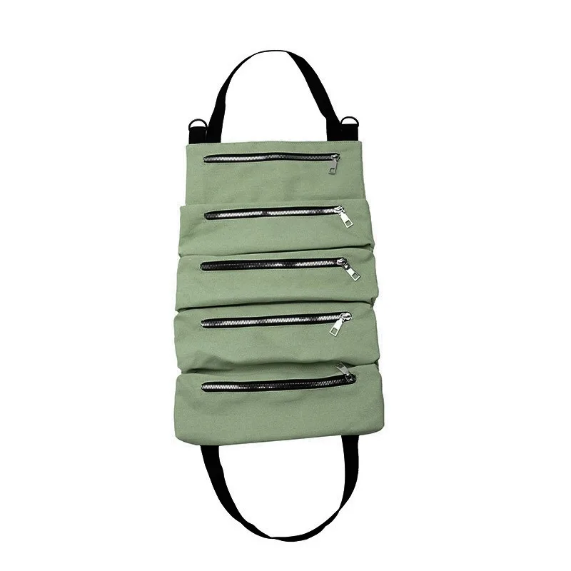 Tool Bag Roll Tool Multi-Purpose Tool Repair Tools Wrench Screwdriver Roll Pouch Hanging Tool Zipper Storage Bag tool storage cabinets Tool Storage Items