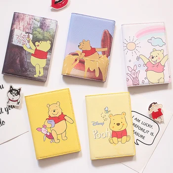 

Winnie The Pooh Passport Set Ins Simple Cartoon Passport Holder Passport Bag Ticket Holder