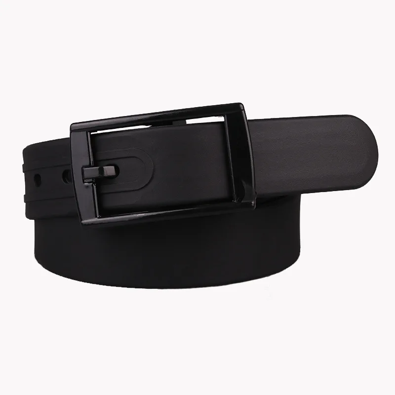 New 2021 Wide Silicone Waist Strap Belt Women Black White Pink High Quality Square Pin Metal Buckle Belts Female Belts for Jeans