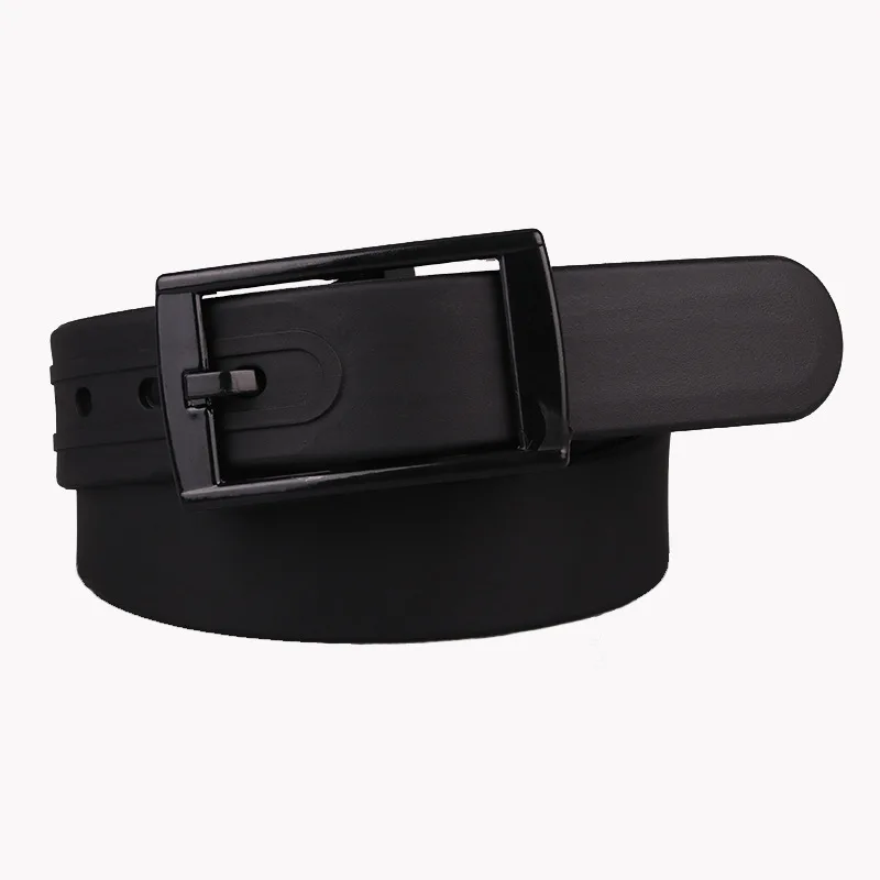 comfort click belt New 2021 Wide Silicone Waist Strap Belt Women Black White Pink High Quality Square Pin Metal Buckle Belts Female Belts for Jeans types of belts Belts