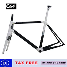 C64 Framest T1000 Road Frames Bicycle Frameset bb386 UD Carbon Frame Bicycle Frameset Made In Taiwan XDB DPD Ship