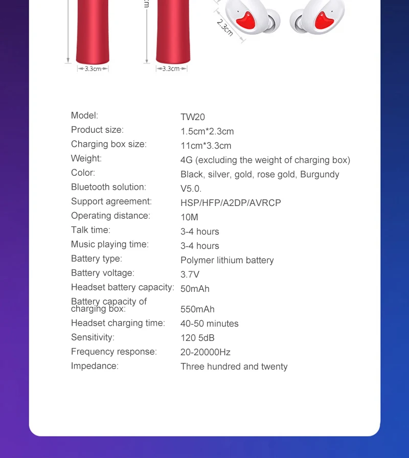 Новинка, bluetooth-гарнитура Tw20, bluetooth-гарнитура, беспроводная, металлический, алюминиевый сплав, TWS5.0, зарядная корзина, разноцветные стерео наушники S2