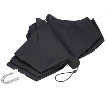 

New 8-Rib Windproof Portable 39 inches Folding Travel Umbrella Tri-Folded Women Men Waterproof Rain Umbrella