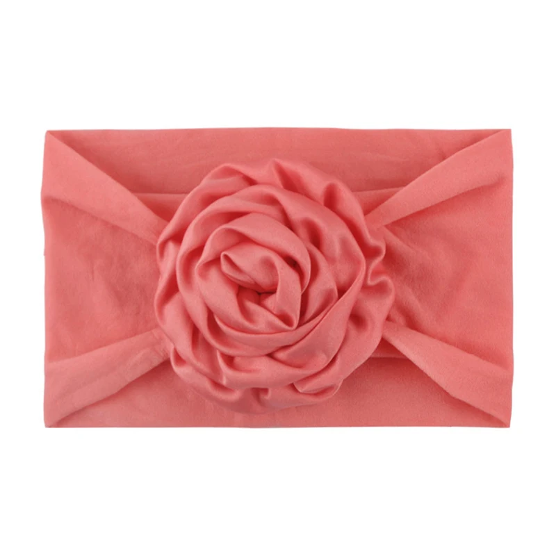 Мягкая повязка на голову приятная для кожи вязаная нейлоновая широкая с бантом