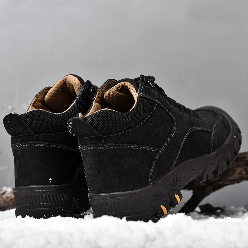 38-46 зимние ботинки теплые Нескользящие удобные зимние ботинки для мужчин#8090