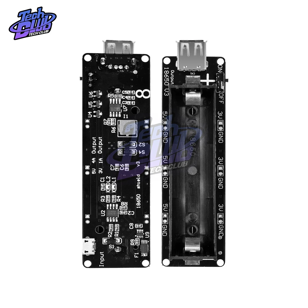 ESP32S для Wemos Raspberry Pi 18650 защитная плата зарядки литиевых батарей V3 порт Micro USB Type A 0 5a