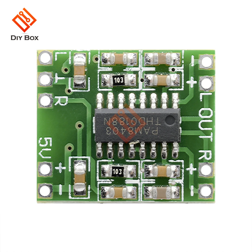 Mini PAM8403 2*3W Digital Class D Amplifier Board module Audio Speaker  Sound Board 2.5V To 5V Modulo Amplificador volume control