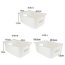 Desktop Plastic Kitchen Sundry Box Storage Box Organizer Container for Desk Cosmetics Girl Snack