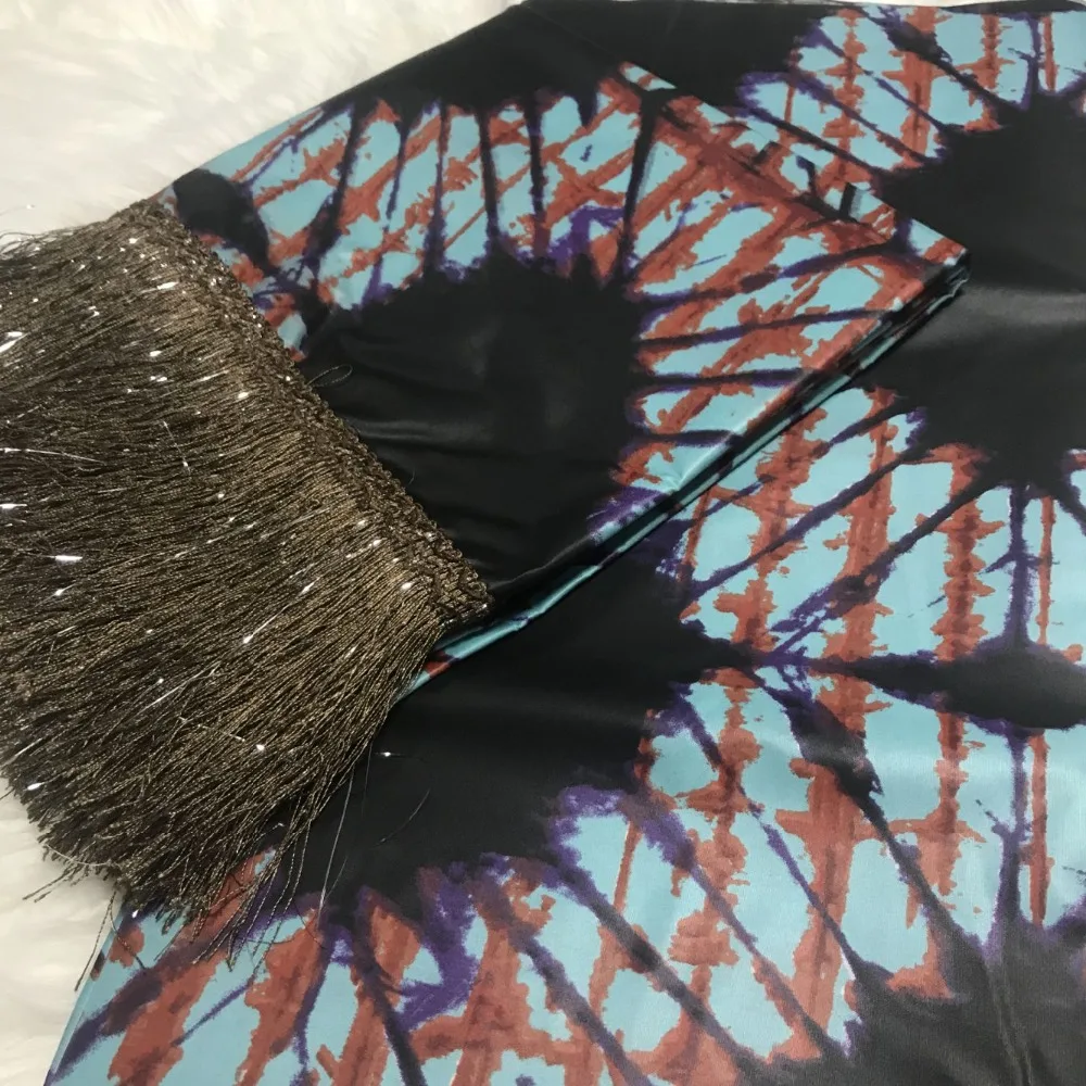 Горячая Африканский Базен riche getzner высокое качество морская парча bazin Lace последний галстук сухой ткани 5+ 2 ярдов/партия
