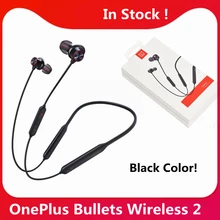 OnePlus-auriculares inalámbricos Oneplus Bullets 2, cascos originales con Control magnético híbrido, carga rápida