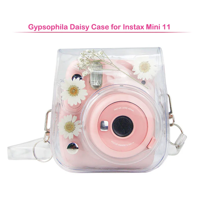 New Fujifilm Instax Mini 11 Instant Film Camera Case, Quality PU Leather Protective Soft Carry Bag Cover with Shoulder Strap