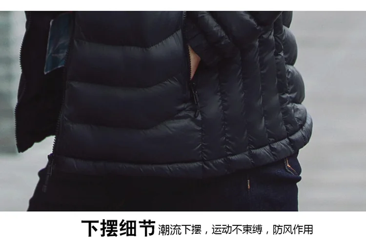 Winter New Style Men Thick Hooded Solid Color Cotton-padded Jacket down Jacket Cotton-padded Clothes Men's Large Size Casual Kor