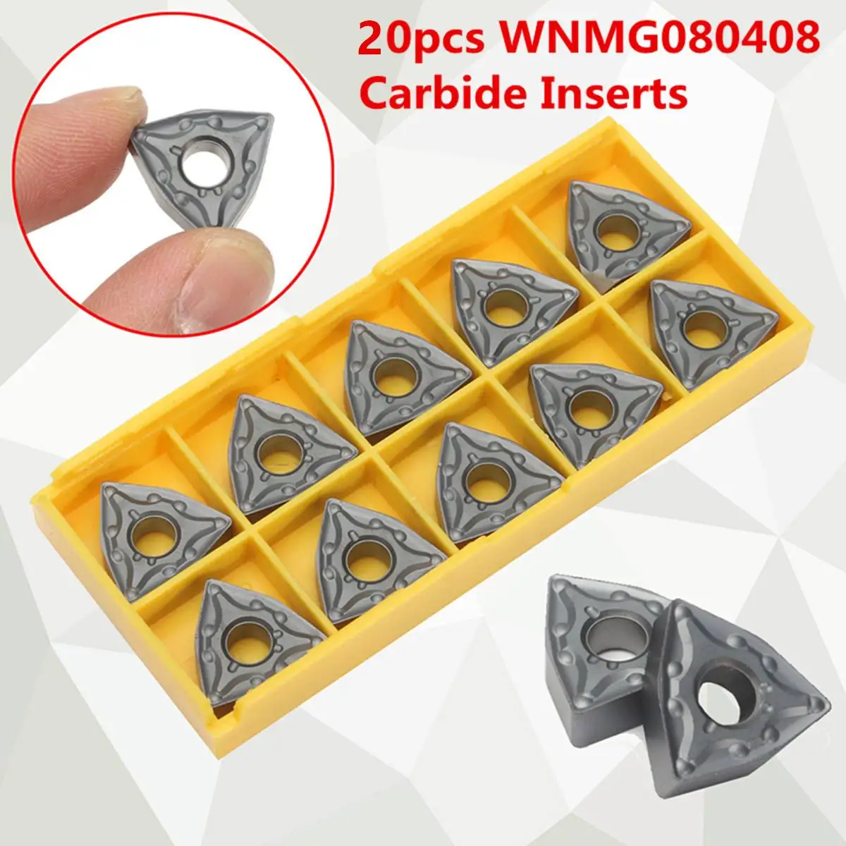 10 шт. WNMG0804 твердосплавные вставки для WWLNR 1616 MWLNR08 токарный станок держатель токарного инструмента 10 шт. WNMG0804 твердосплавные вставки для WWLNR 1616 MWLNR08 токарный станок держатель токарного инструмента