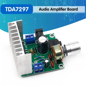 

1PCS tda7297 amplifier board digital amplifier board dual-channel amplifier board finished no noise 12V dual 15W (A type)