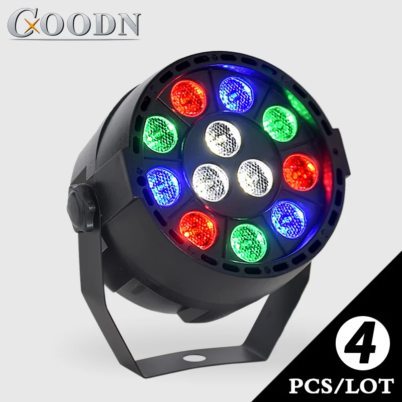 

Pocket 12x3W LED Par RGB 3in1 Tricolor DJ LED Stage Light Dmx 512 Control Music Activated Light Projector for Home Party Lights