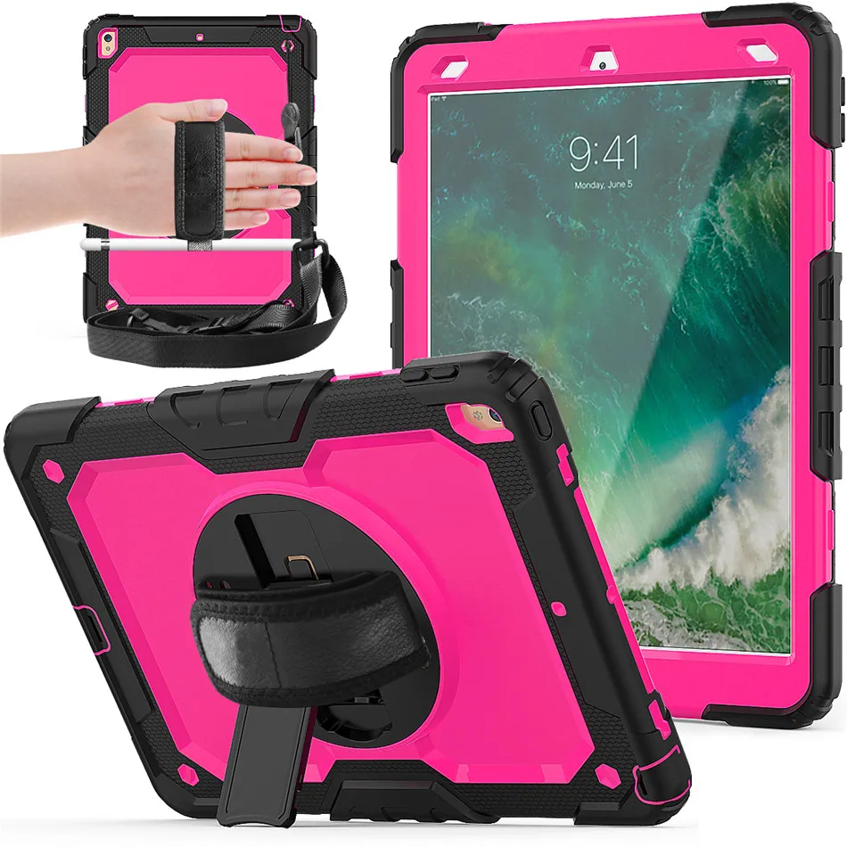 Для iPad Air 3 чехол 360 вращающийся стенд для рук+ пенал для iPad Air 3 10,5 /iPad Pro 10,5 полный корпус Гибридный бронированный чехол
