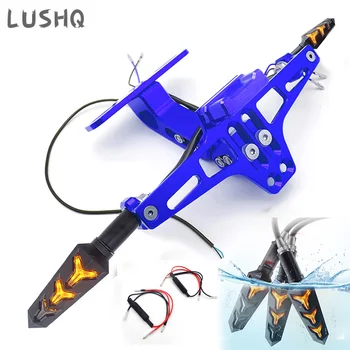 

Motorcycle License Plate Holder Number Tail Tidy With LED For HONDA MSX125 TRANSALP 650 PCX 125 NSR CBR 600RR PCX 2019