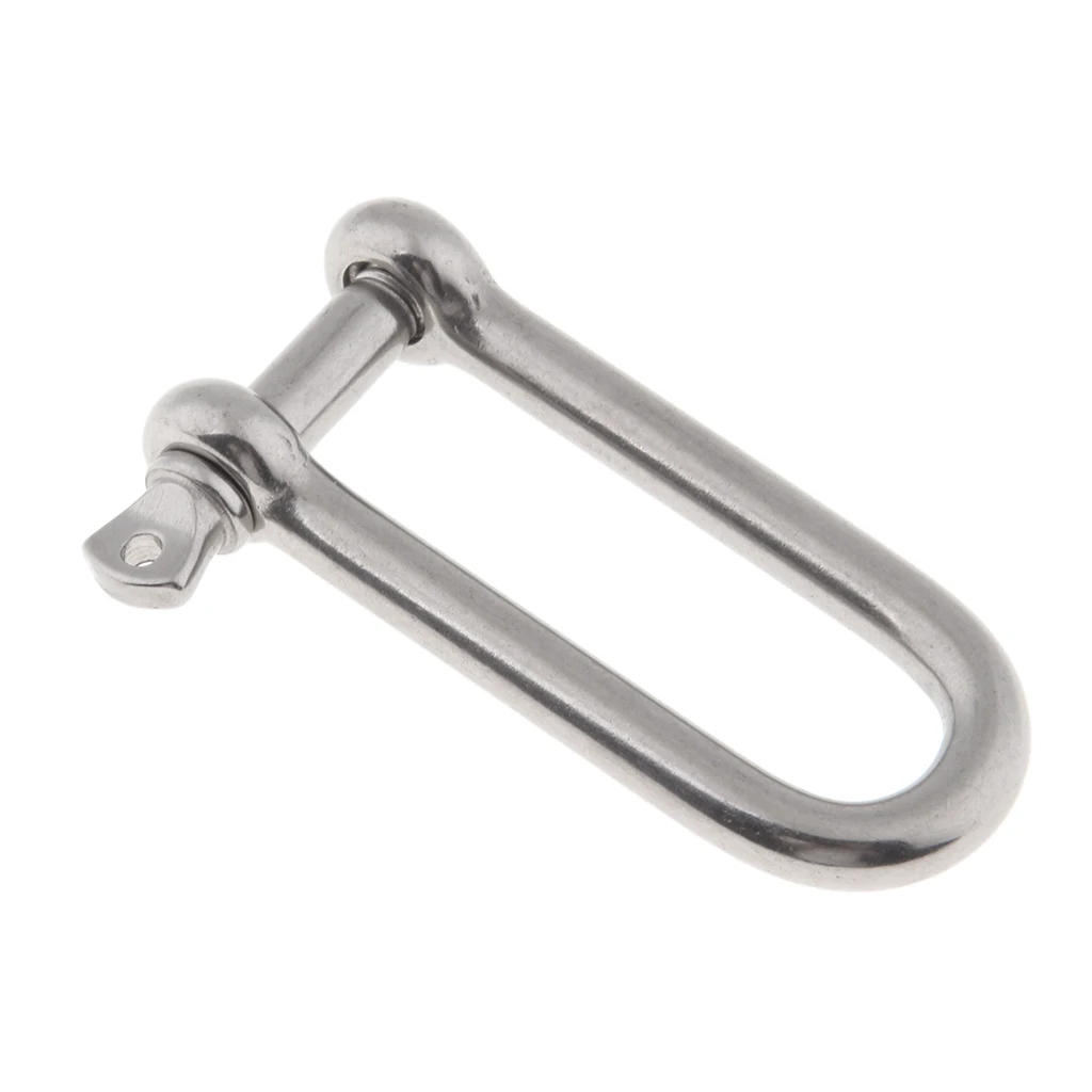 Boat Marine 1/4" D Ring Bow Shackle Screw Pin Clevis Rigging Towing