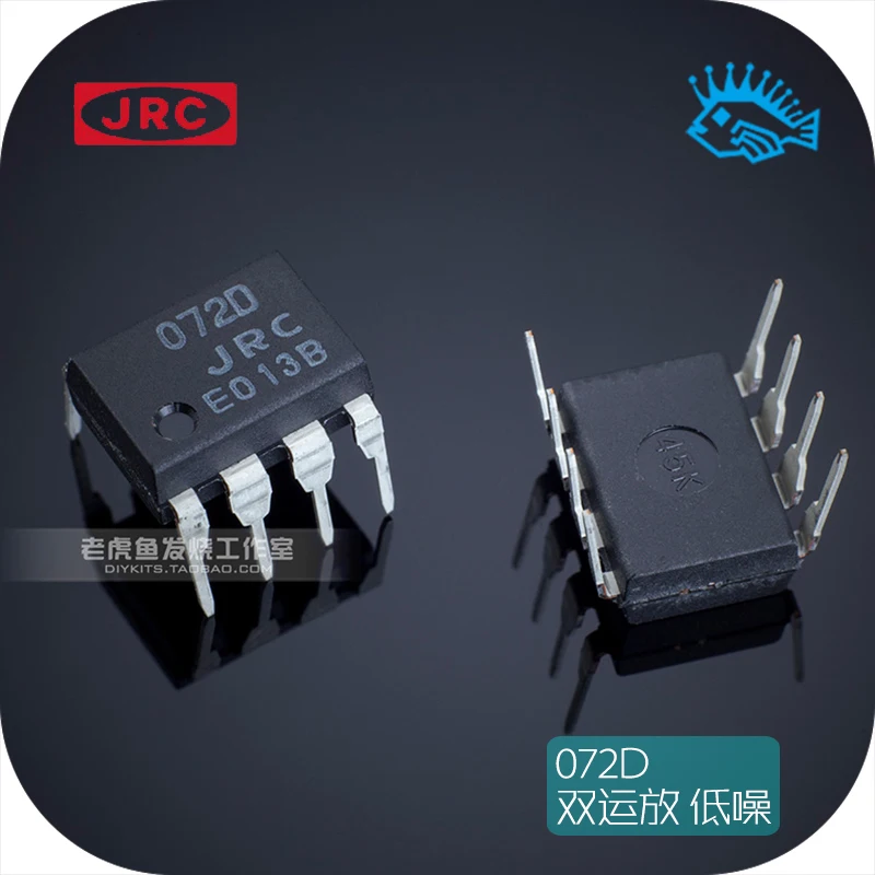 4 шт. JRC NJM072D DIP-8 JFET вход аудио двойной OP AMP рабочий усилитель IC Сделано в Японии |