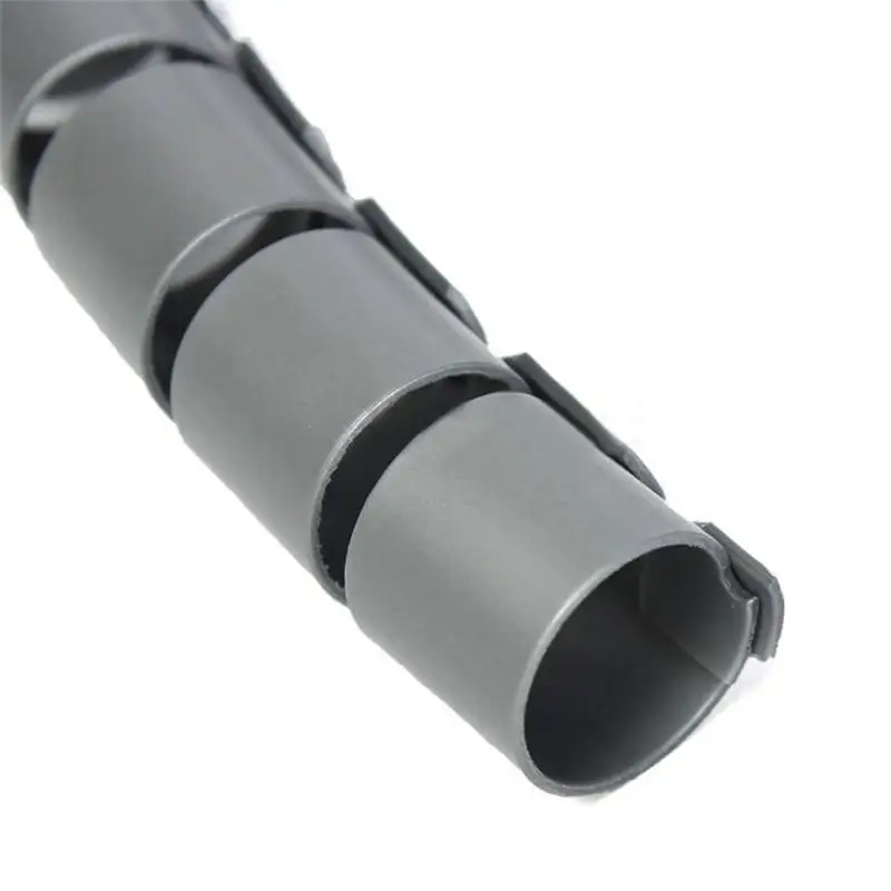 1M New Spiral Wrap Sleeving Band Tube Cable Protector Line PE Plastic Covered Wire Cable Line Protective Sleeve Wire Management