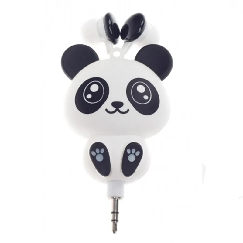 

Hot selling Cute Animal Cartoon Retractable Warphones with Mic retractable Cord for Kids for Promotion