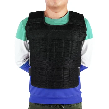 

Upgraded Version 20 Kg Adjustable Steel Plate Vest Shoulder Pad Weight Sand Clothing Empty Weighted Training Tool