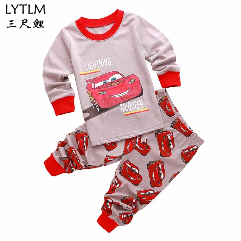 LYTLM/комплект одежды для мальчиков с Микки Маусом, детская одежда, пижамы для мальчиков и девочек, устанавливает ночную рубашку, пижамы с принтом, одежда для сна для девочек, Пижамный костюм для малышей - Цвет: 057