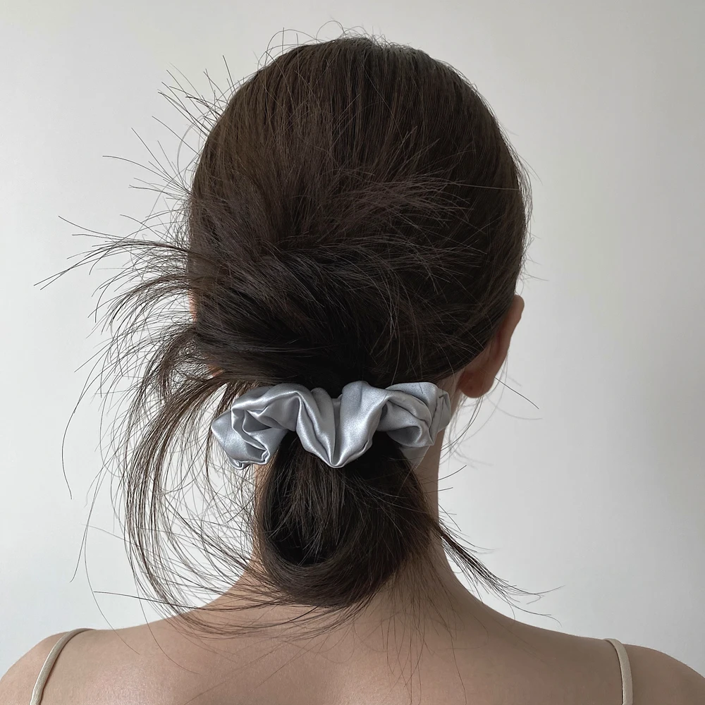 Luxurious 100% Pure Mulberry Silk Large Hair Scrunchies