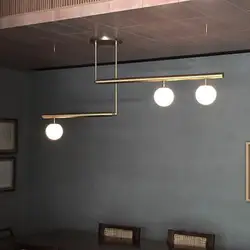 Скандинавская простая светодиодная Люстра для гостиной, индивидуальная, атмосферная, столовая лампа, постмодерн, Геометрическая линия