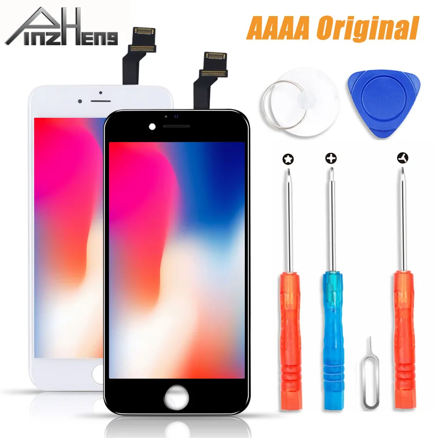 Скидка Оригинальный ЖК экран PINZHENG 100% AAAA для iPhone 6 6s Plus, ЖК дисплей, дигитайзер, сенсорный модуль, сменные ЖК экраны