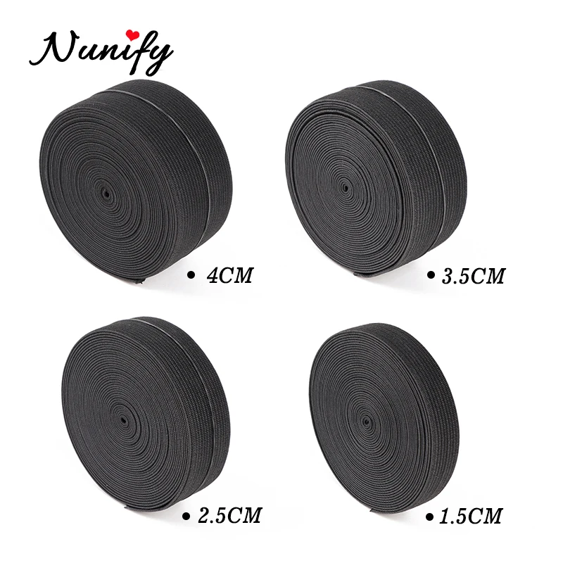 Nunify 500 см трикотажный пояс Эластичная лента для парика 15 25 35 40 мм повязка под парик для волос регулируемая резинка