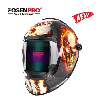 

POSENPRO Fire Skull MMA MIG TIG Welding Mask Welding Helmet Eagle for Welding Machine for Soldering Welder Cap for Welding