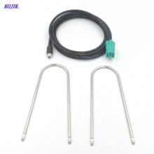 Cabo auxiliar do carro iso 6 pinos, entrada fêmea, para renault espaços twingo kangoo, conector de rádio com um par de ferramentas de remoção terno das chaves