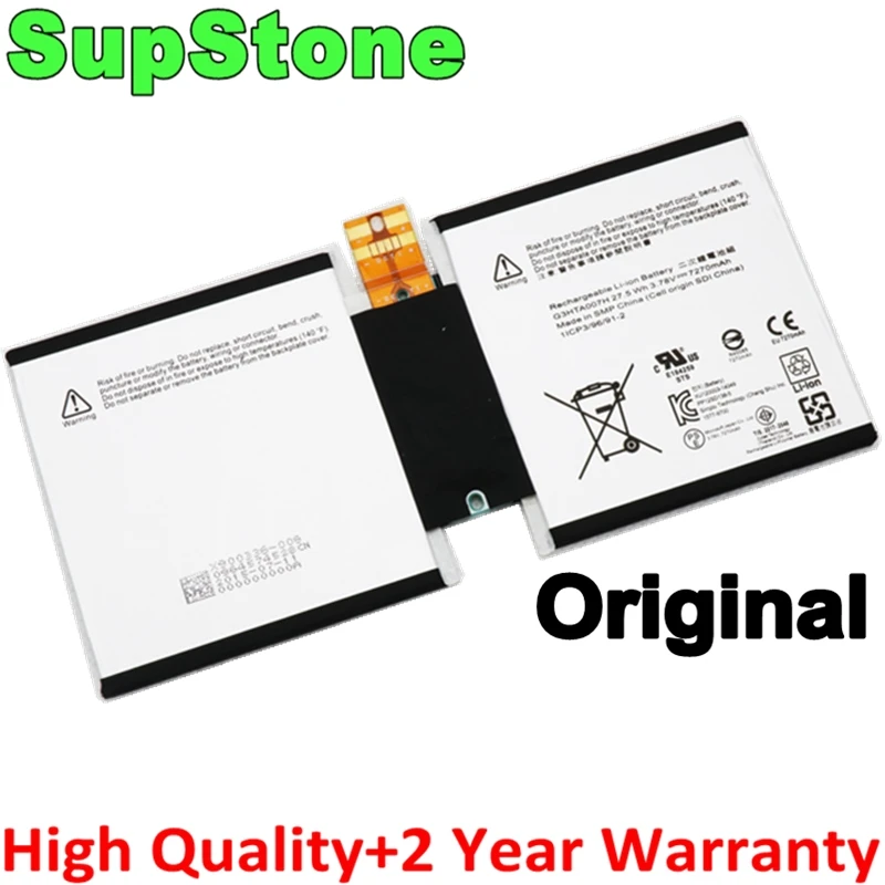 Supstone Genuine Original Muslimexmuslimex Battery Per Microsoft Surface 3 1645 1657 Tablet Pc 1 Icp3/96/91-2