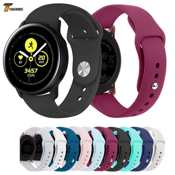 

20mm Silicone Watchbands For Samsung Galaxy Watch Active Bracelet Smart Sport Strap For Samsung Galaxy Watch 42mm Watch Strap