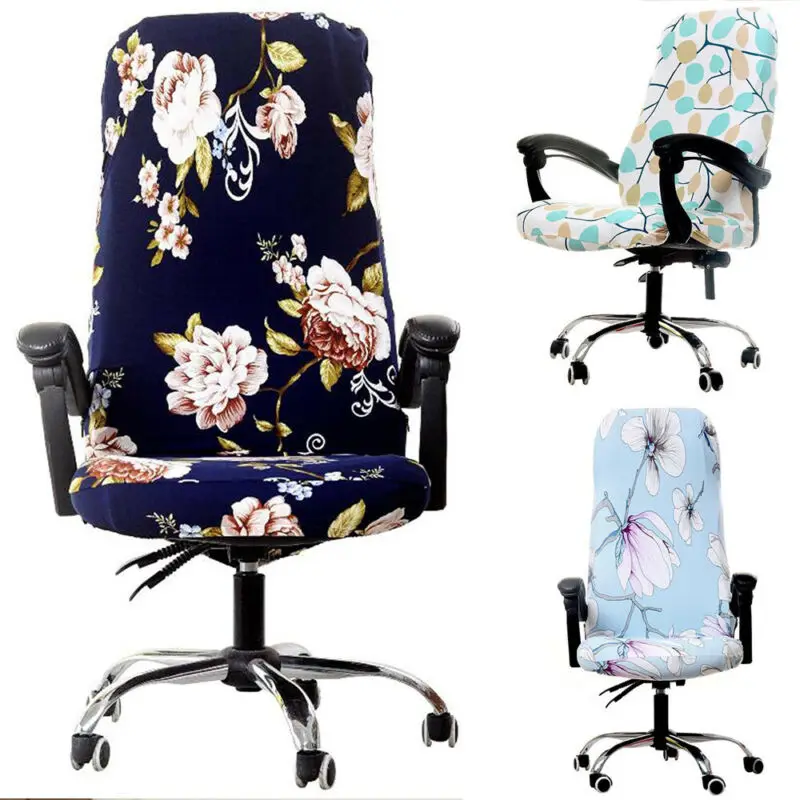 

Swivel Chair Seat Cover Computer Armchair Protector Slipcover Office Chair Cover
