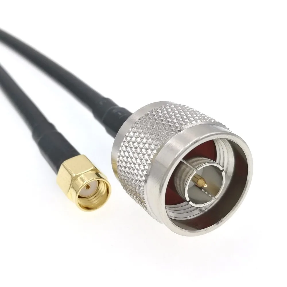 Прямой кабель перемычка RG58 RF с разъемом Папа RP SMA 10 м/30 футов|cable machine|cable cellcable stereo |